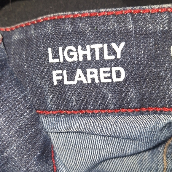Lane Bryant Lightly Flared lightly distressed Denim Jeans in a size 18. Pre-love - Picture 8 of 12